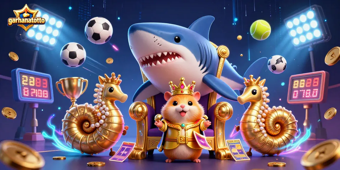 Menangkan permainan di gerhanatoto dengan raja hamster bermahkota, menunggu untuk merebut jackpot.
