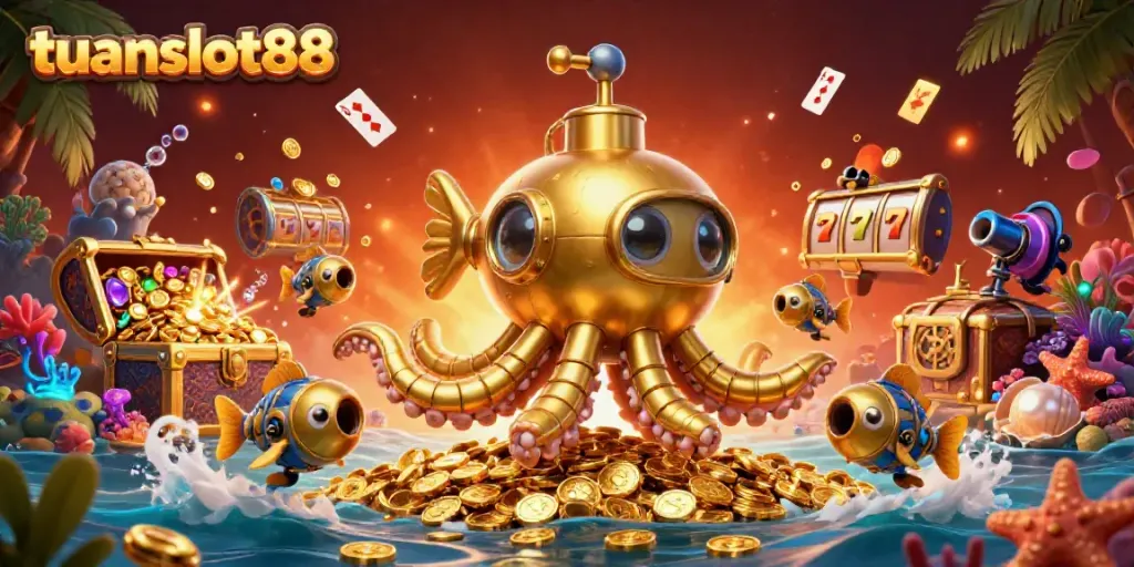 Gali kekayaan dengan tuanslot88 saat menjelajahi lautan koin emas dan permainan slot seru