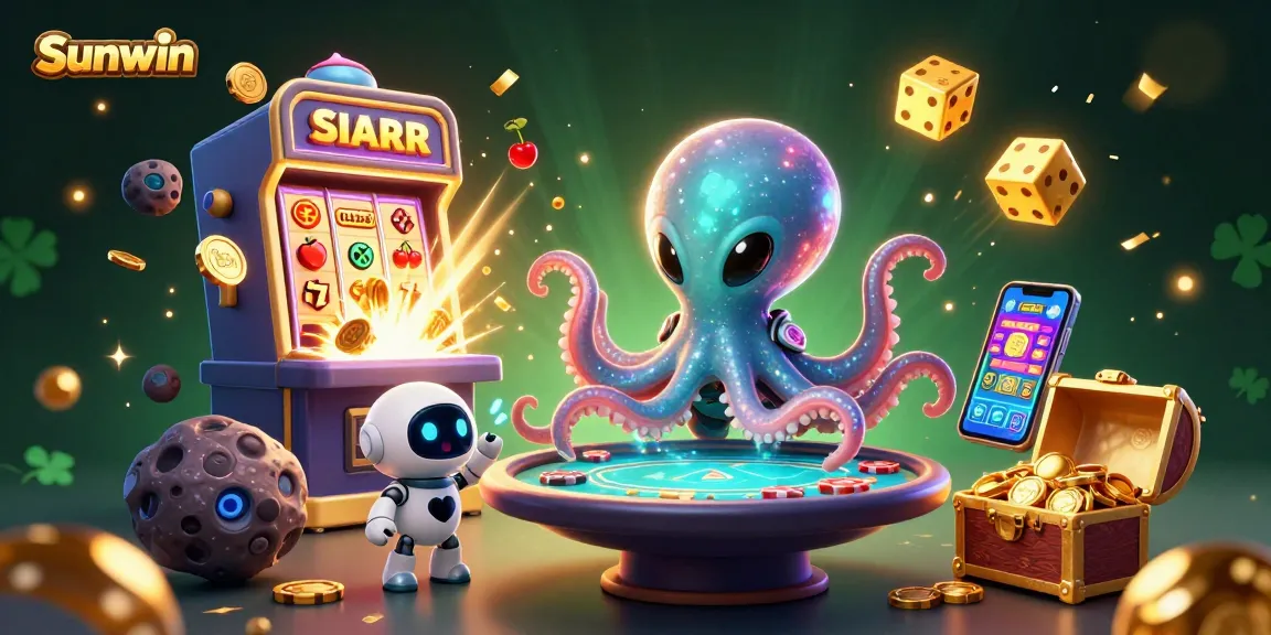 Engage in exciting gameplay at Sunwin with vibrant 3D characters and casino elements