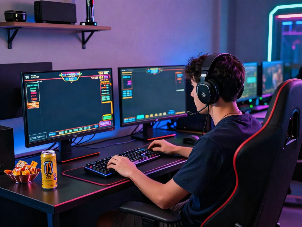 Player engaging in an immersive online gaming experience with bro138's high-quality services.