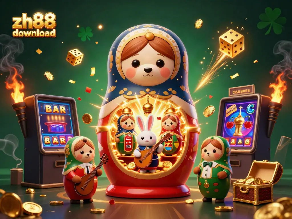 Experience the thrill of gaming with the zh88 download featuring colorful casino elements and vibrant characters.
